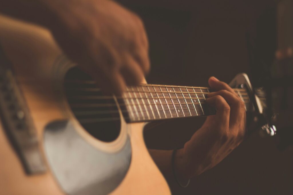 Guitar Being Strummed